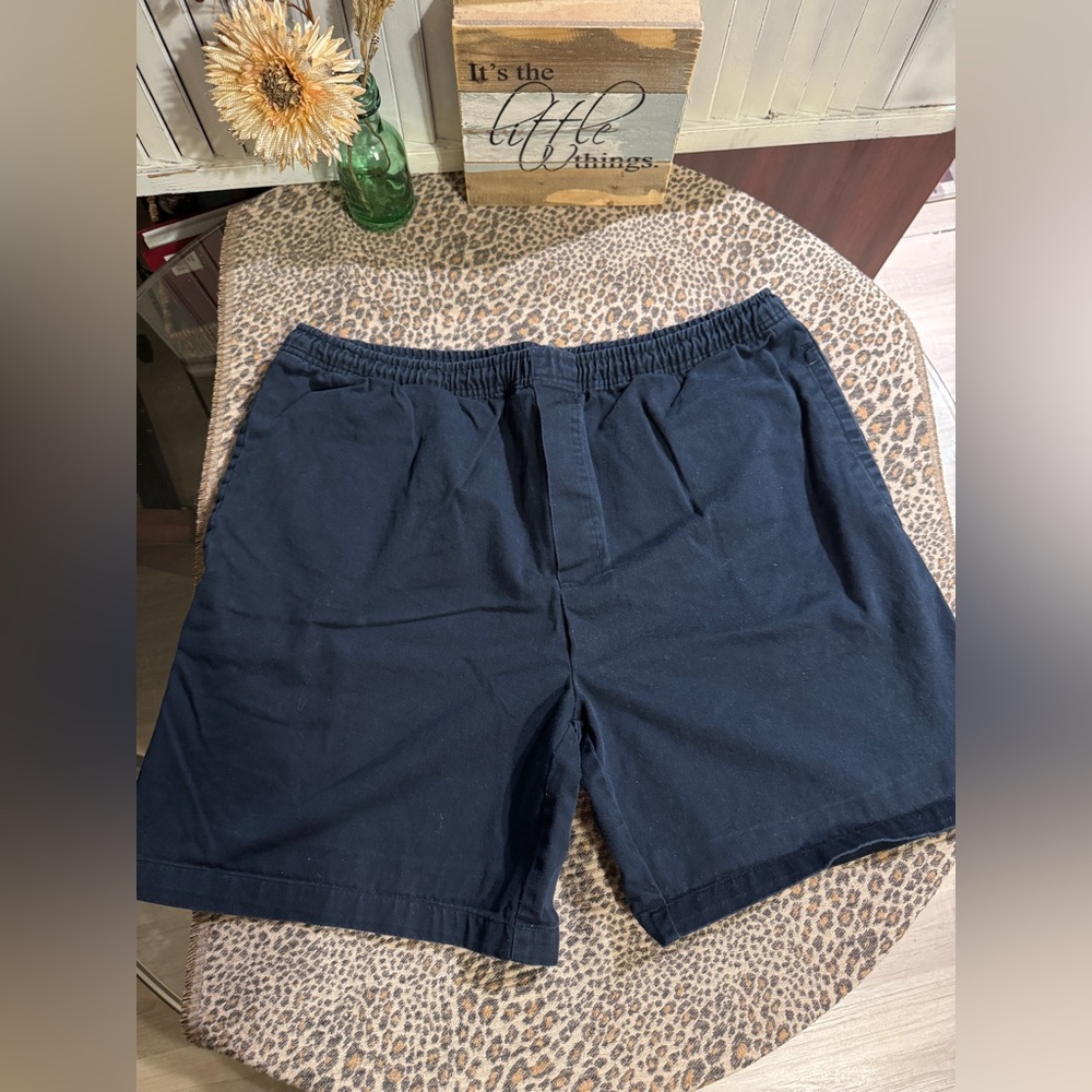Cherokee Men's Navy Flat Front Shorts